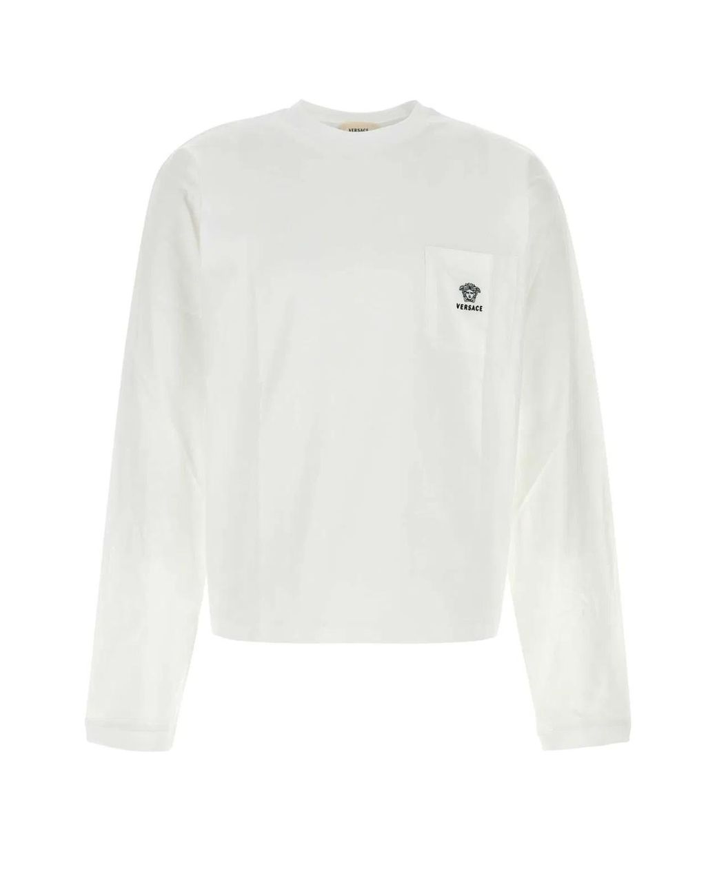 Versace White Crew Neck T-Shirt for men
