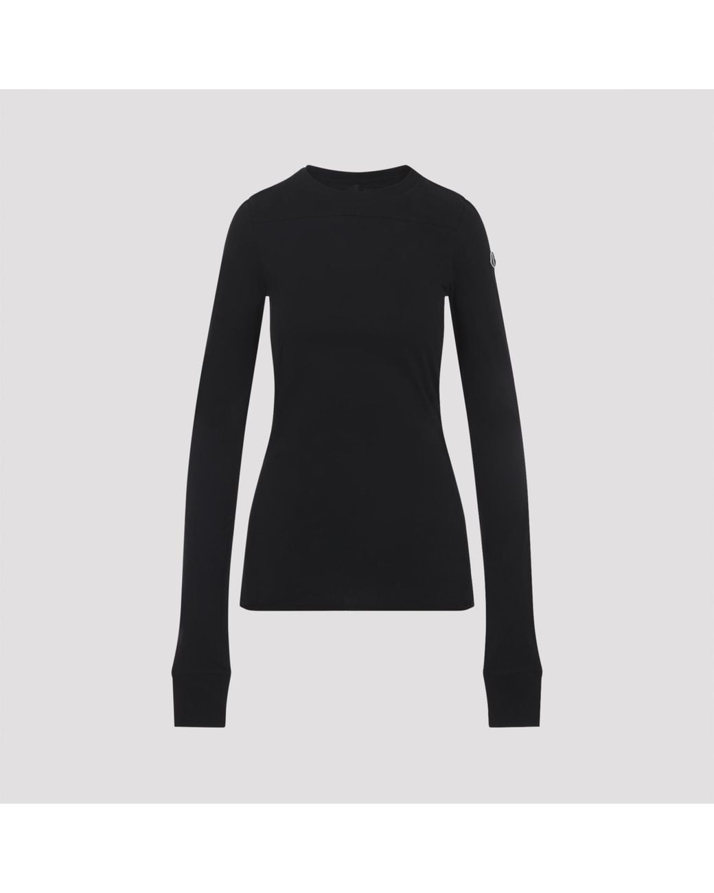 Moncler Black Girder Long-Sleeved T-Shirt Moncler + Rick Owens for men
