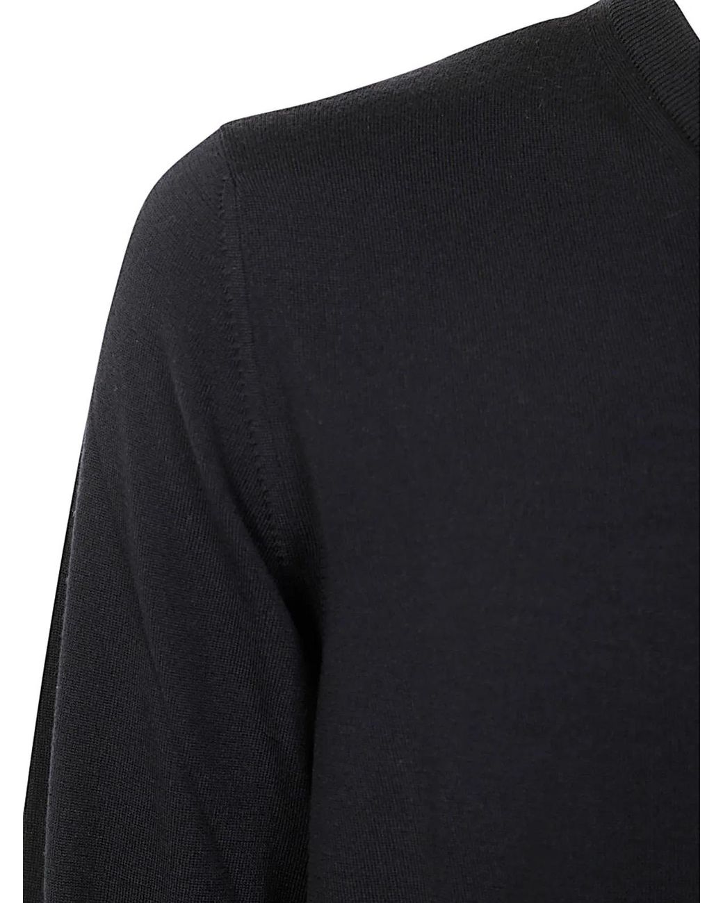 Zanone Black V-Neck Slim Fit for men