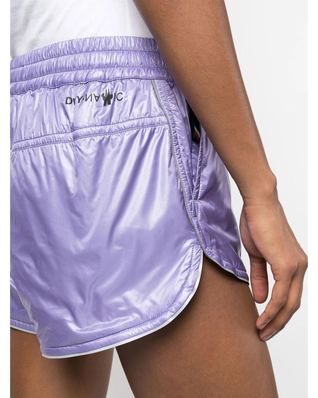 Moncler Purple Grenoble Drawstring Track Shorts