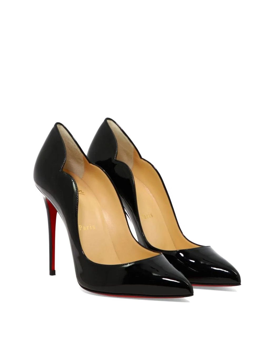 Christian Louboutin Black Hot Chick Patent Leather Pumps