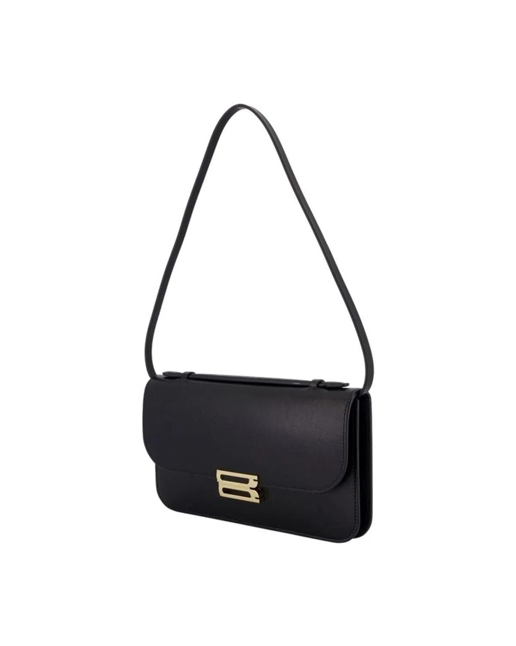 Victoria Beckham Black Midi Dorian Pochette Pouch