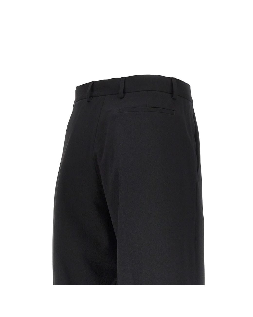 BRERAS Milano Black Orazio Pants With Dart for men