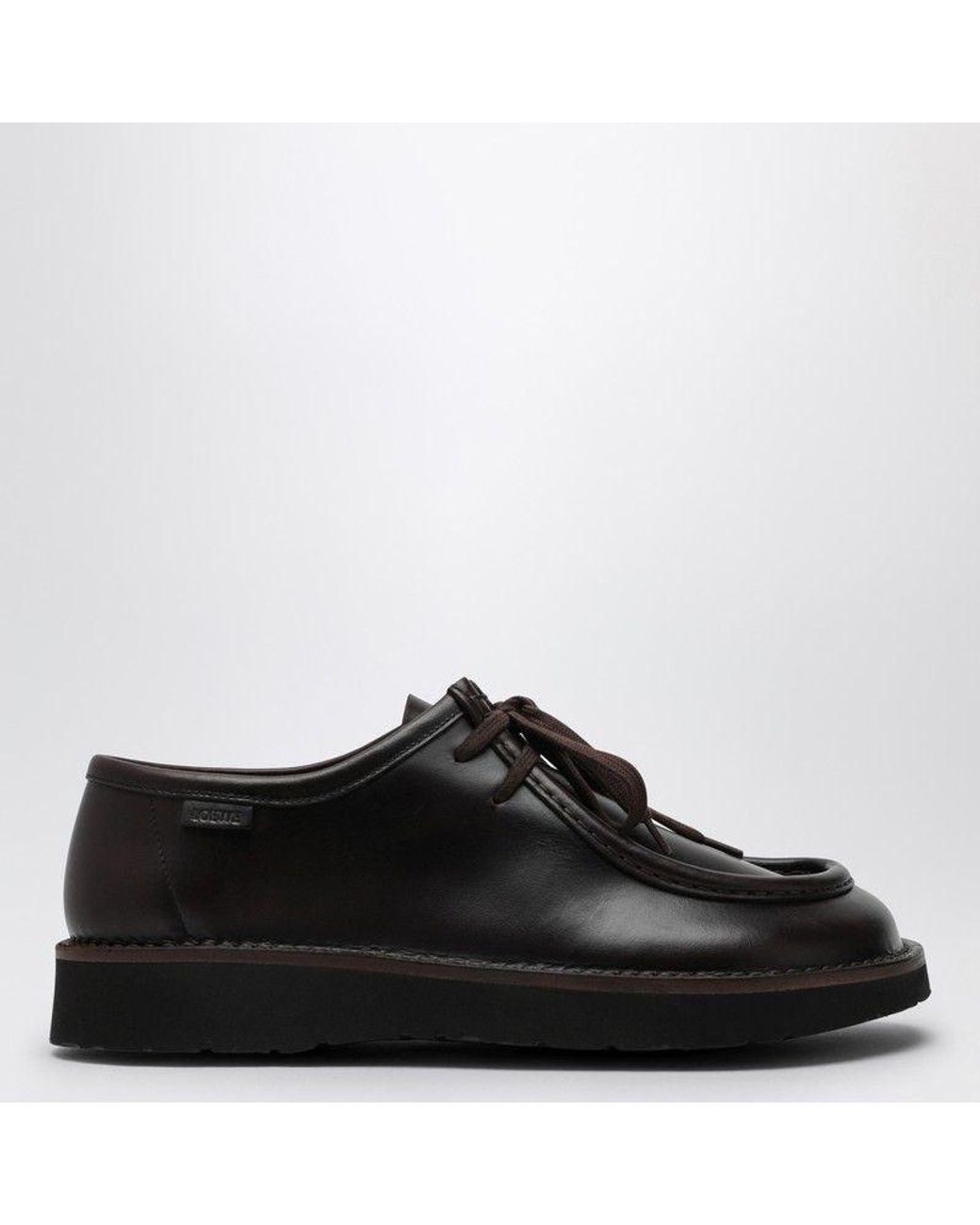 Loewe Faro Leather Lace-Up Shoes in Black for Men | Lyst