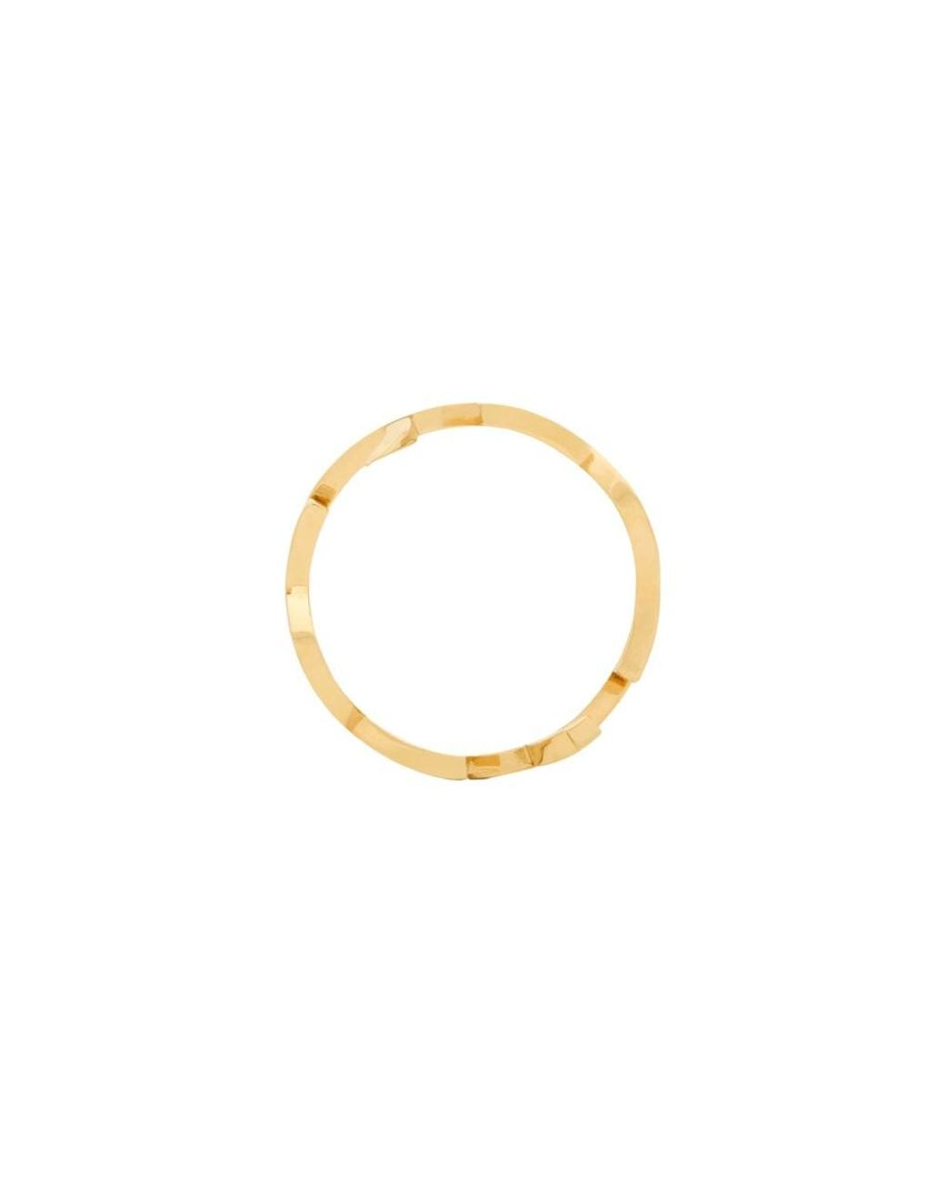 Saint Laurent Metallic Anello Ferma Sciarpa "Cassandre"