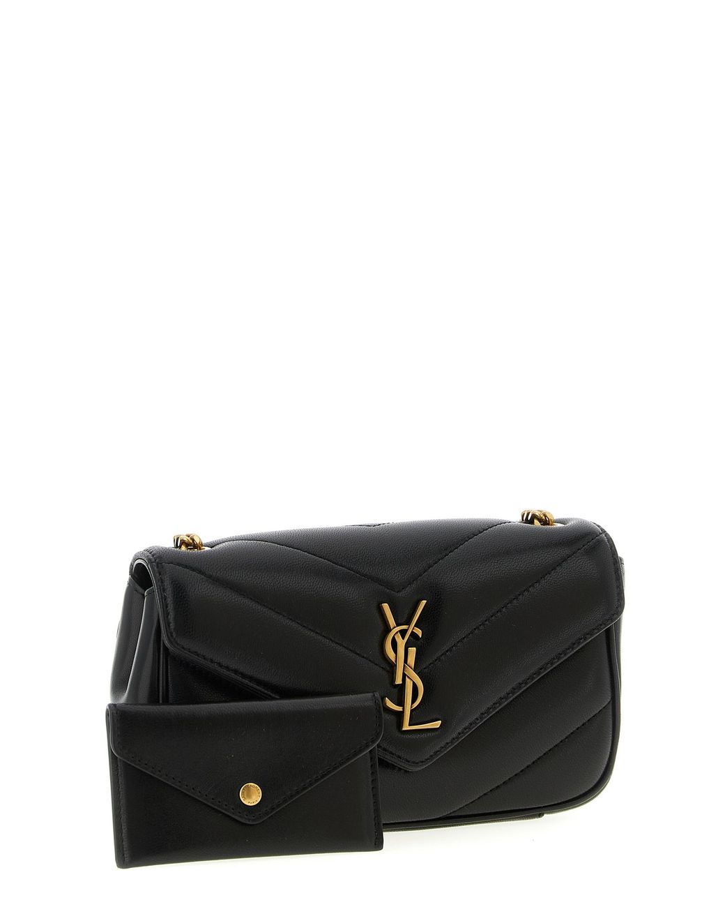 Saint Laurent Black 'Loulou' Mini Crossbody Bag