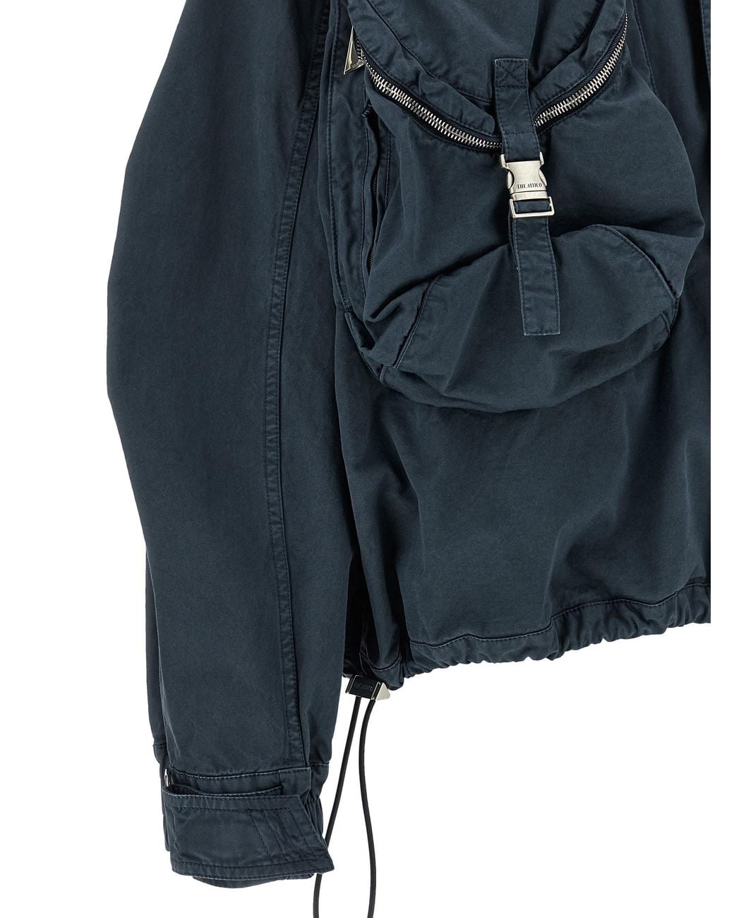 The Attico Blue Utility Bomber Jacket