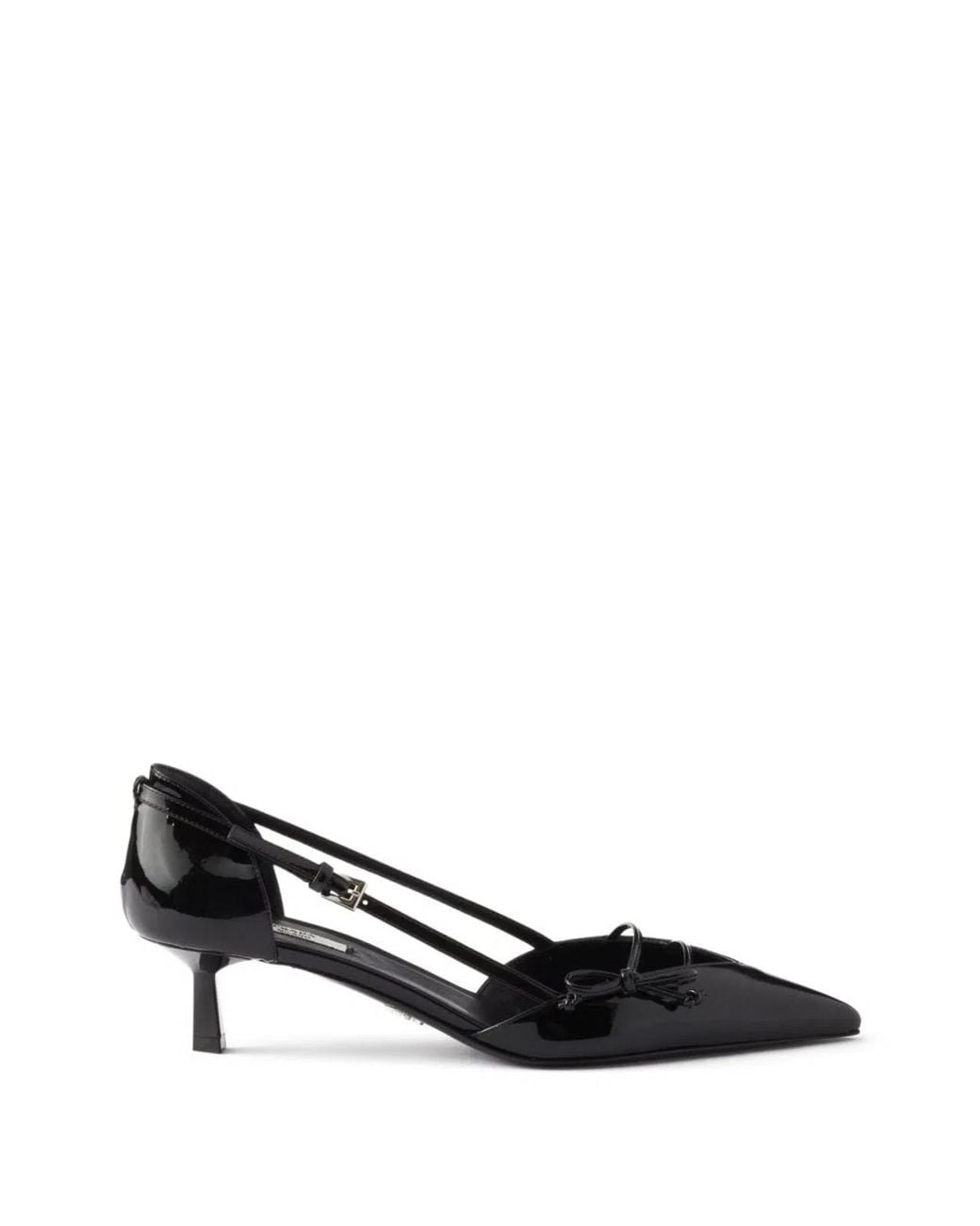 Prada Black Goat Leather Flat Shoes