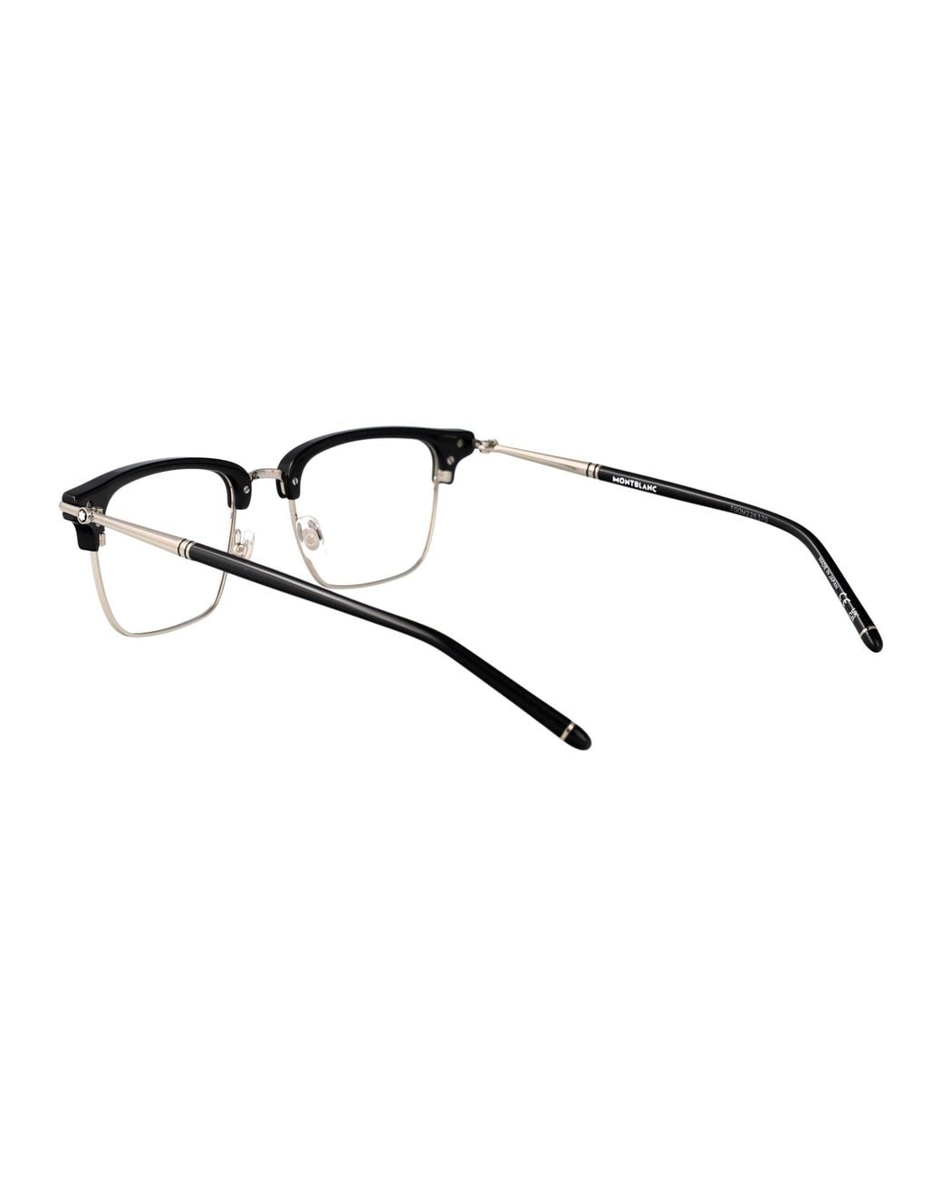 Montblanc Black Transparent Metal Glasses