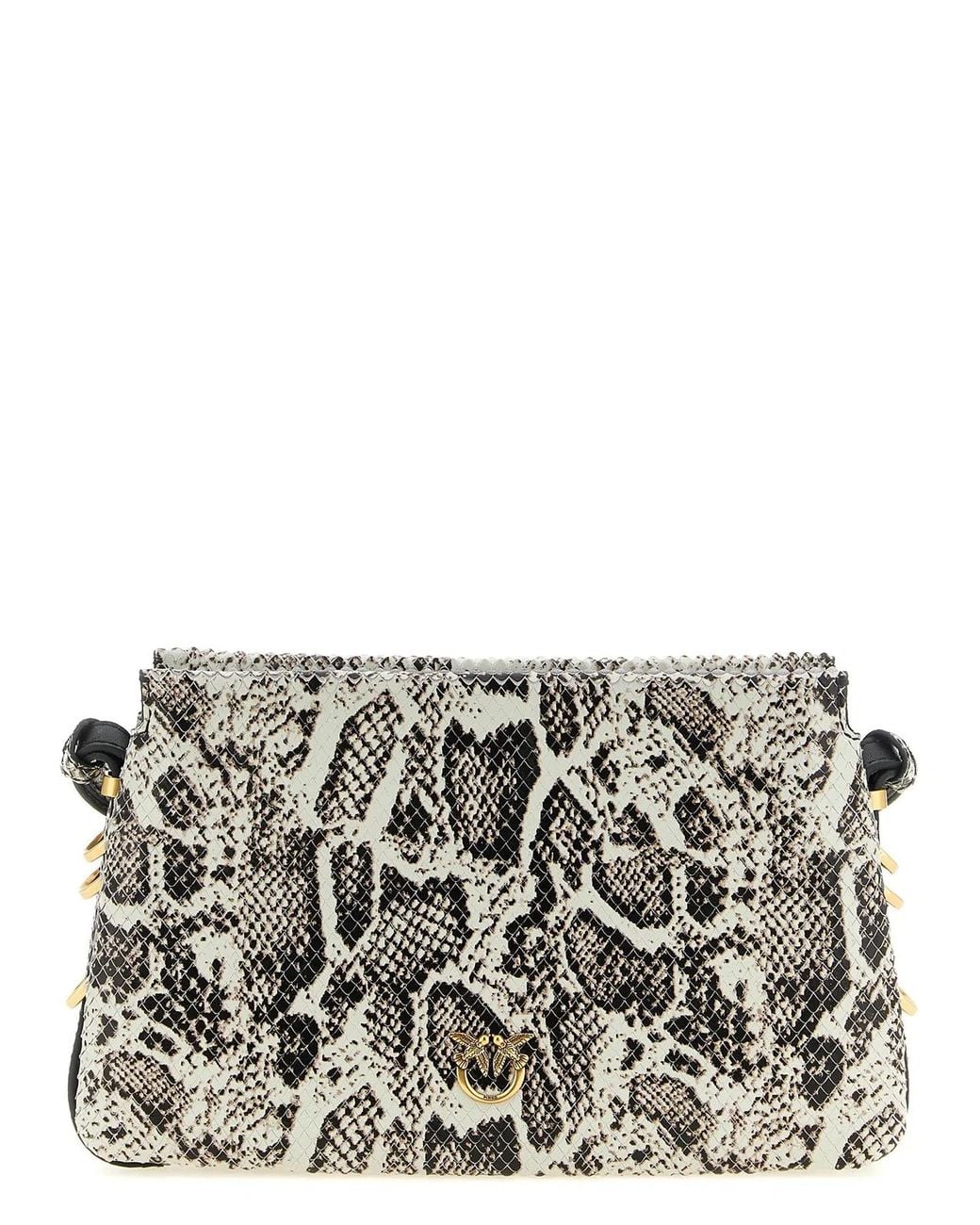 Pinko Gray Mini 'One Two Three Bag' Crossbody Bag