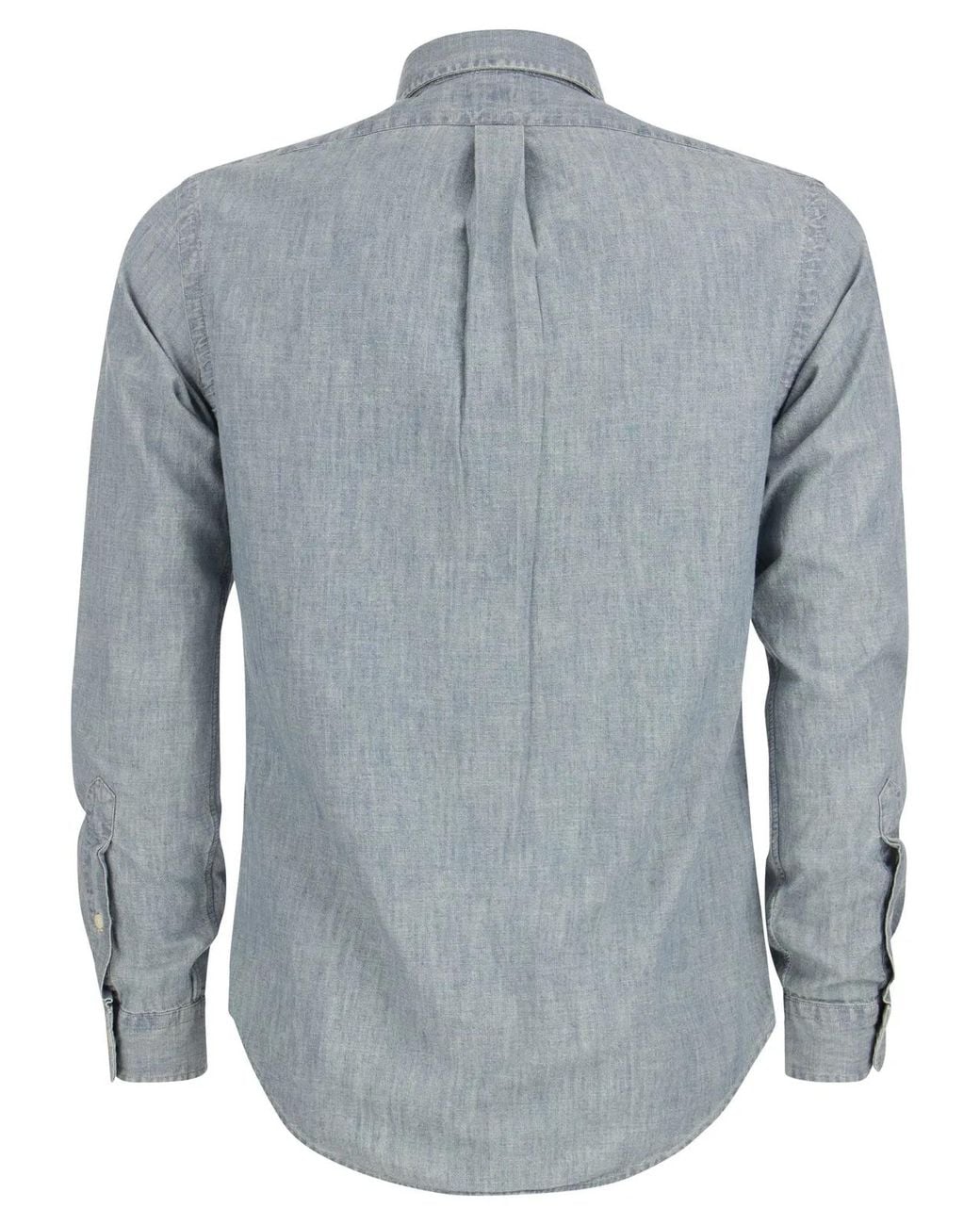 Polo Ralph Lauren Blue Slim-Fit Chambray Shirt for men