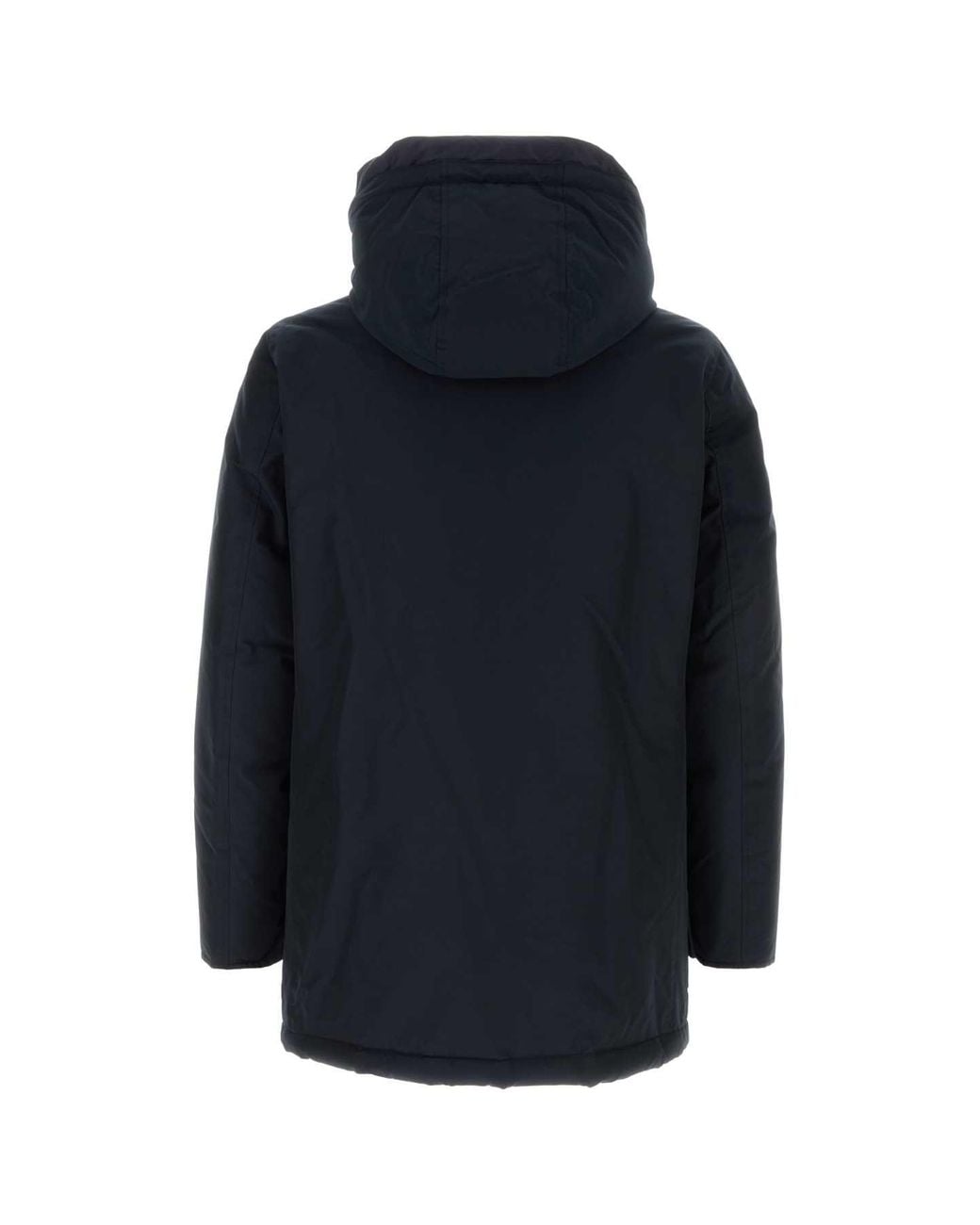 Woolrich Blue Midnight Cotton Blend Down Jacket for men