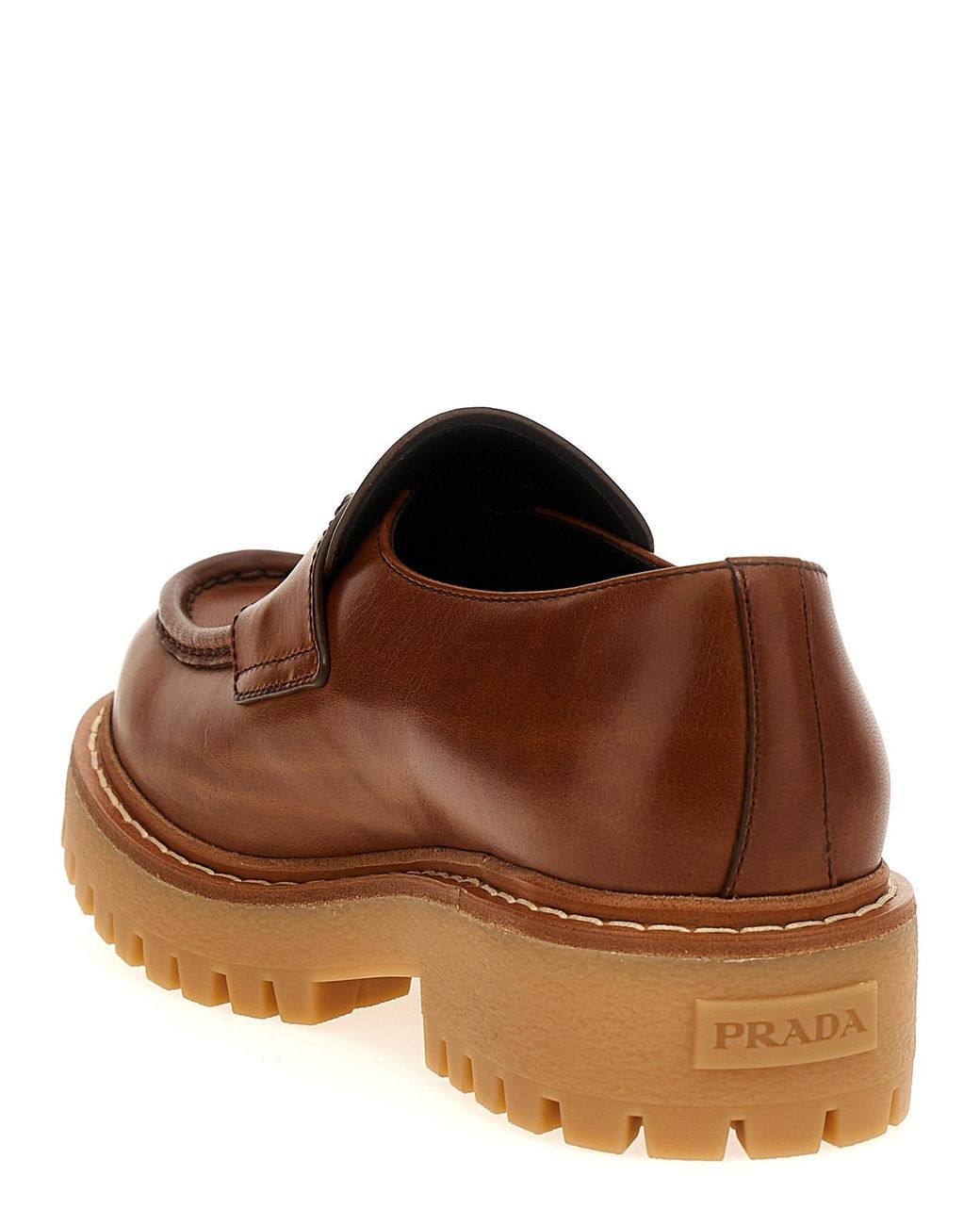 Prada Brown 'Double Chocolate' Loafers for men