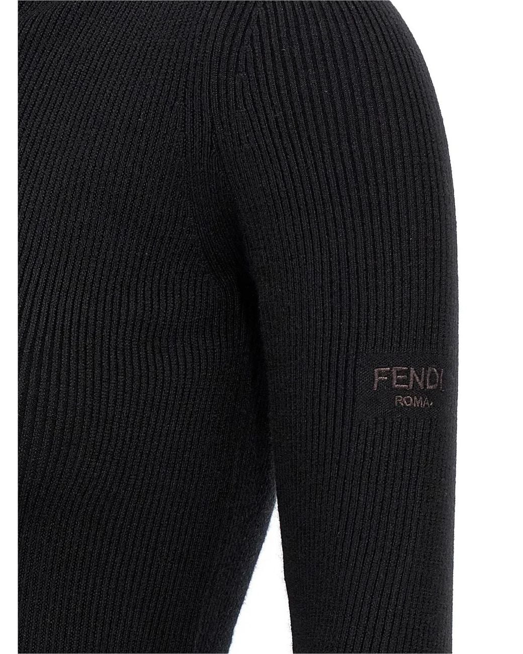 Fendi Black Hooded Dress