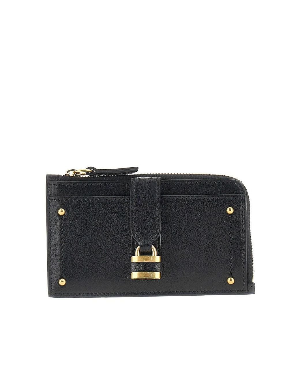 Chloé Black Paddington Small Leather Coin Purse