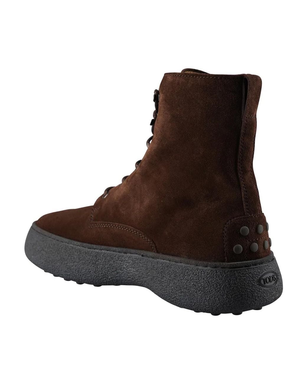Tod's Brown W.g. Suede Lace-up Ankle Boots for men