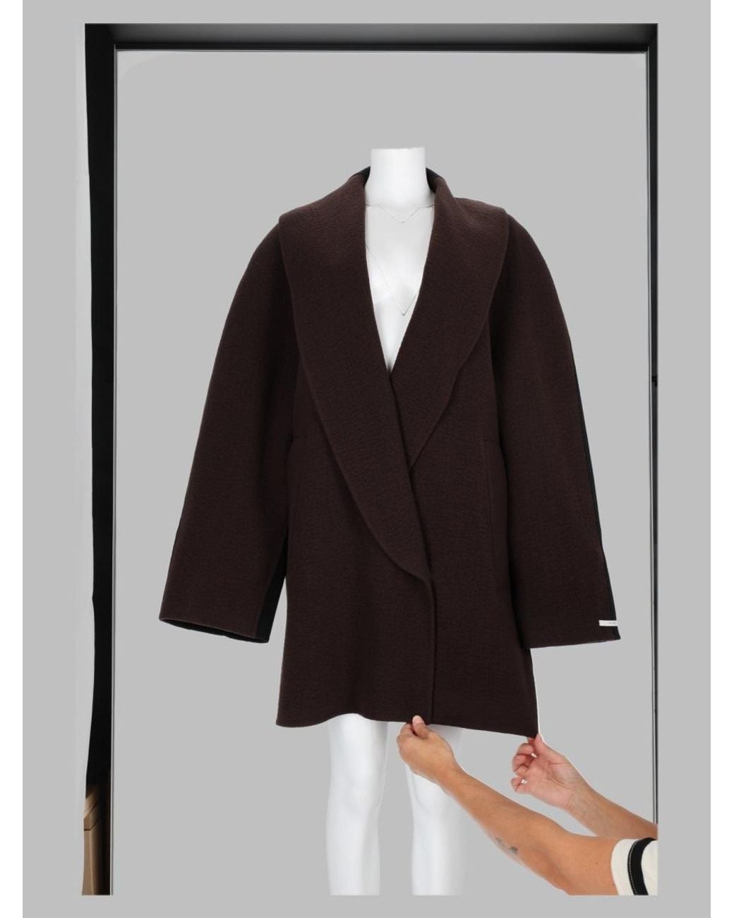 Sportmax Black Tailored Trench Coat