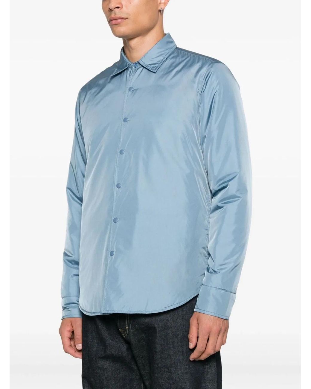Aspesi Blue Polyamide Shirt for men