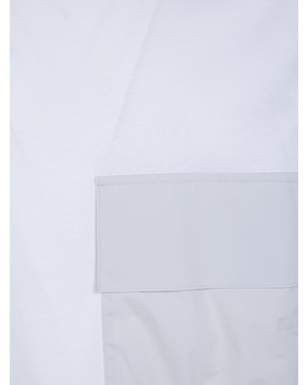 Laminar White Contrast Pockets T-Shirt for men