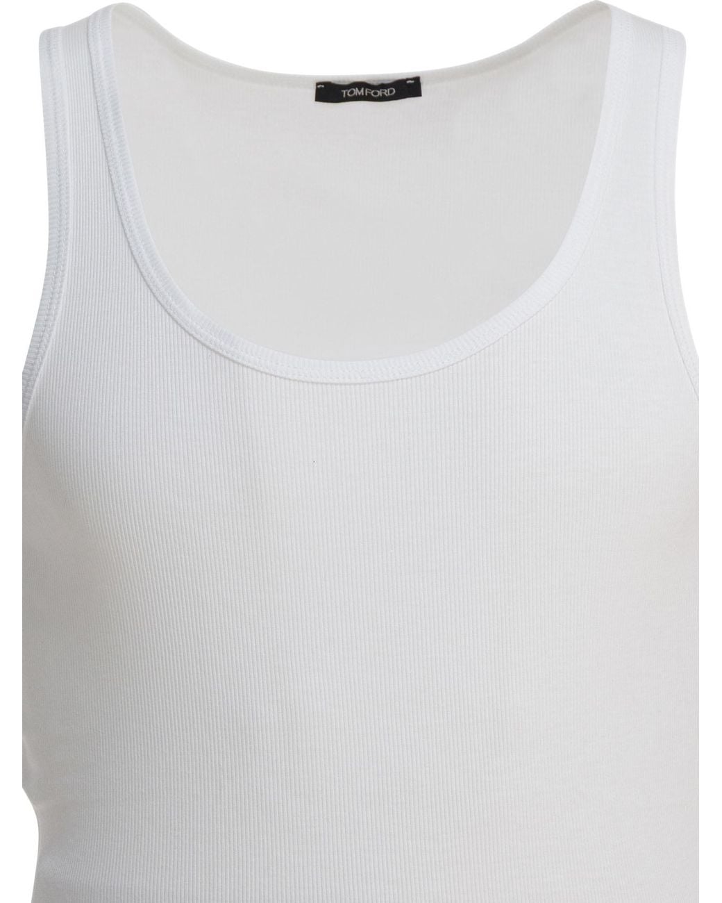 Tom Ford Gray Cotton And Modal Undershirt for men