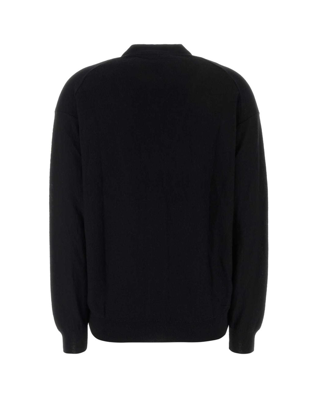 Lemaire Black Wool Blend Cardigan