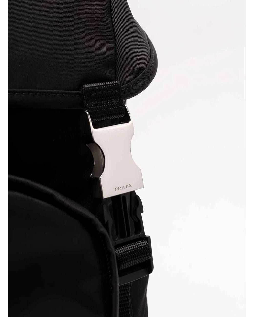 Prada Black Leather Backpack for men