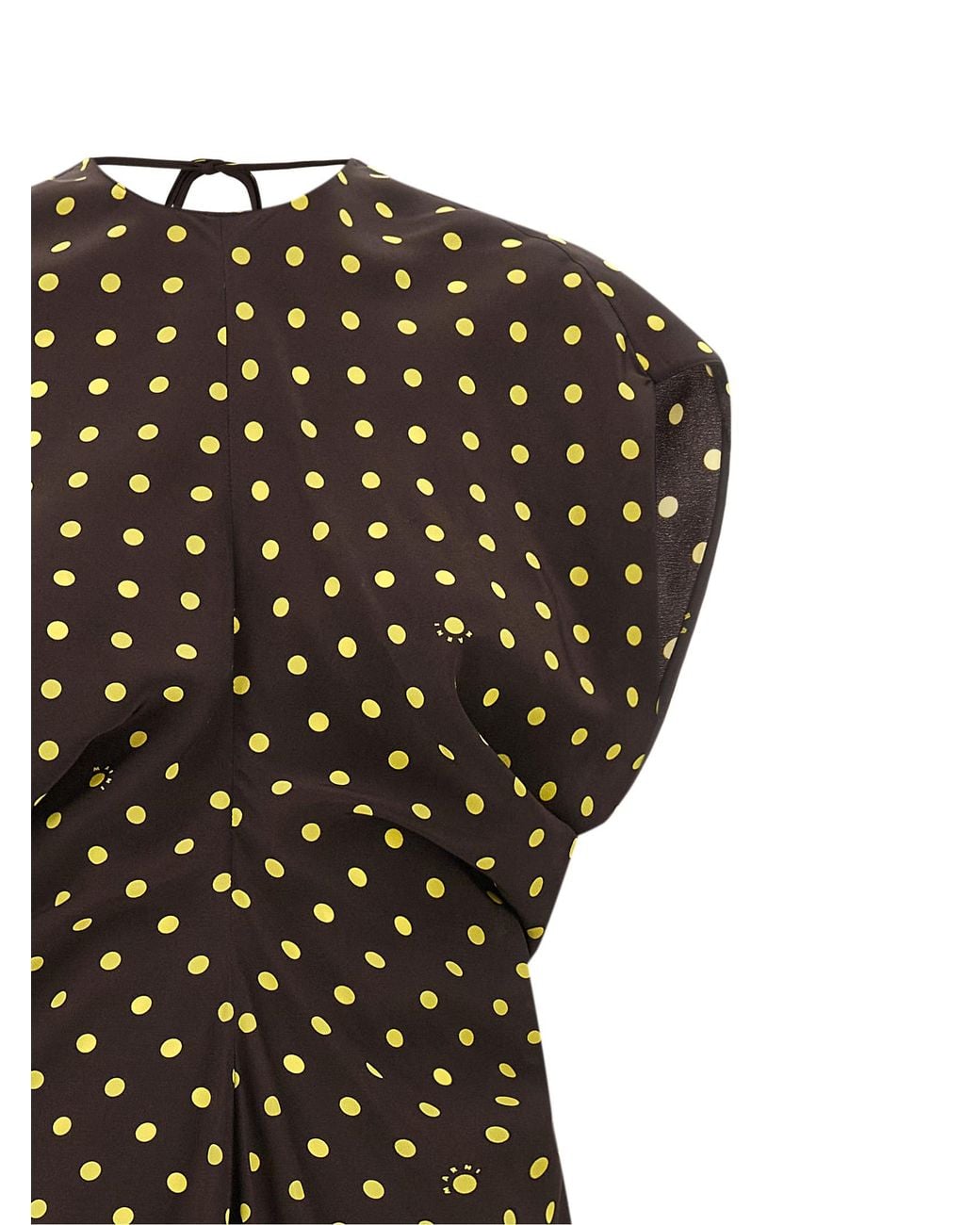 Marni Brown Polka Rhythm Dress