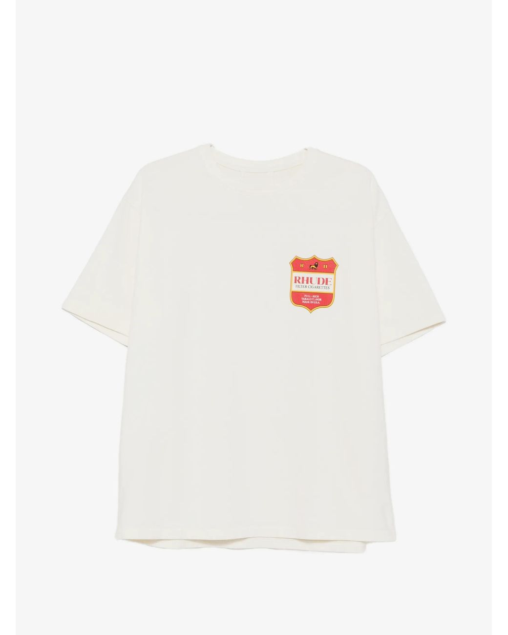 Rhude White Filtaro Crest Tee for men