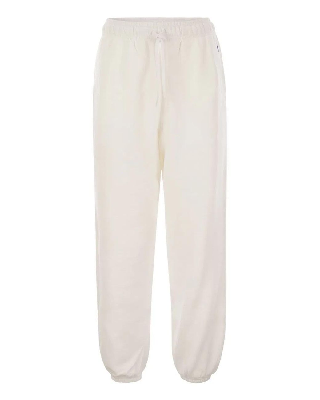 Polo Ralph Lauren White Lightweight Plush Sports Pants