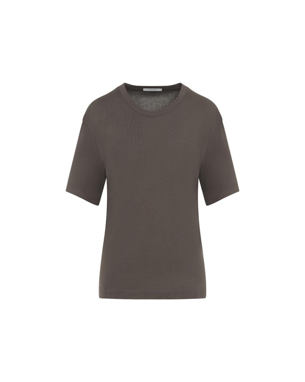 Lemaire Gray Carob Cotton Ribbed T-Shirt