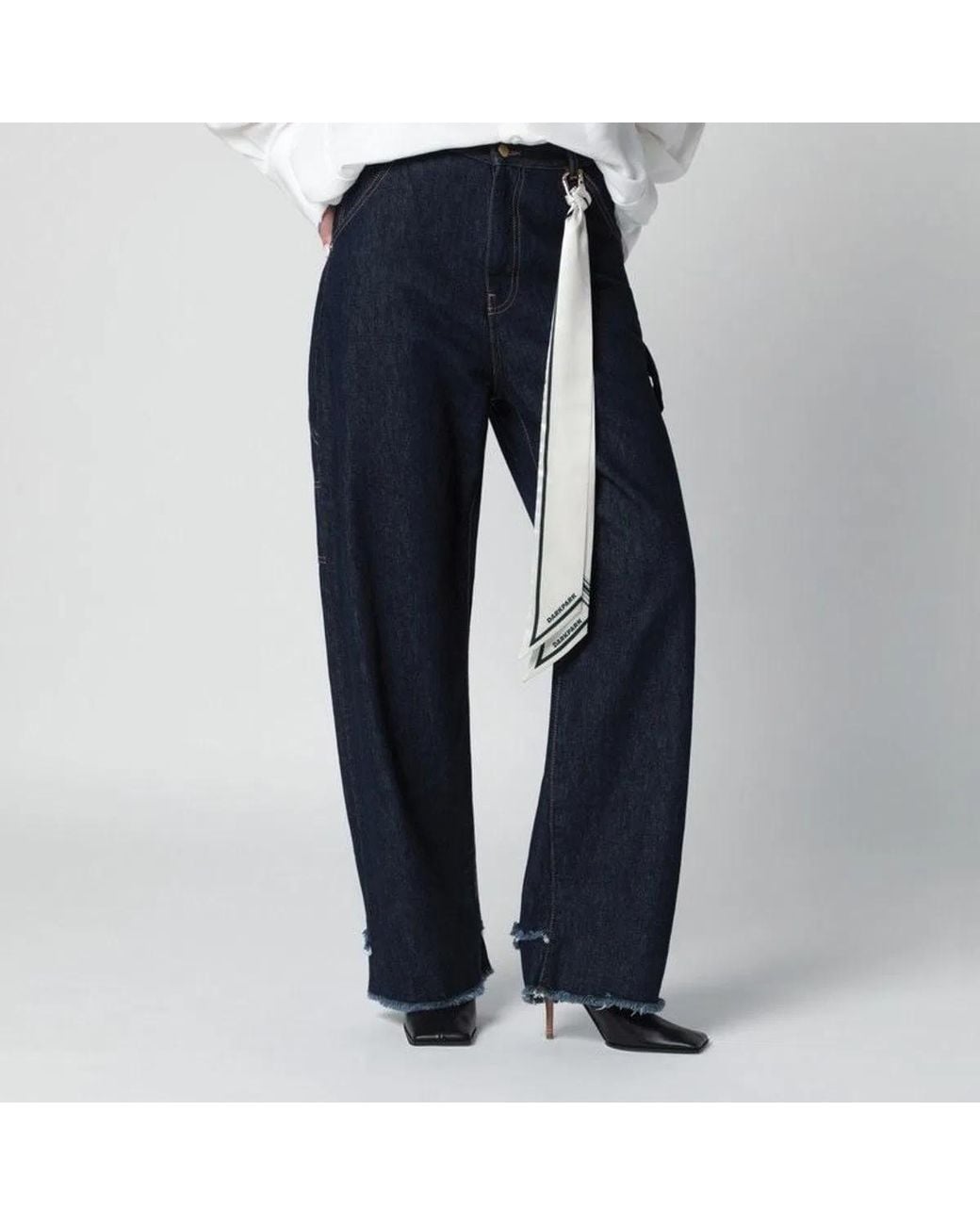 DARKPARK Blue Lisa Carpenter Jeans With Chain