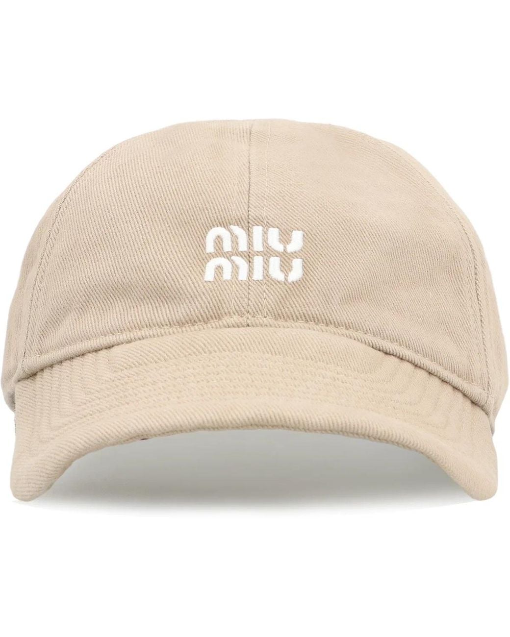 Miu Miu Natural Washed Denim Baseball Cap