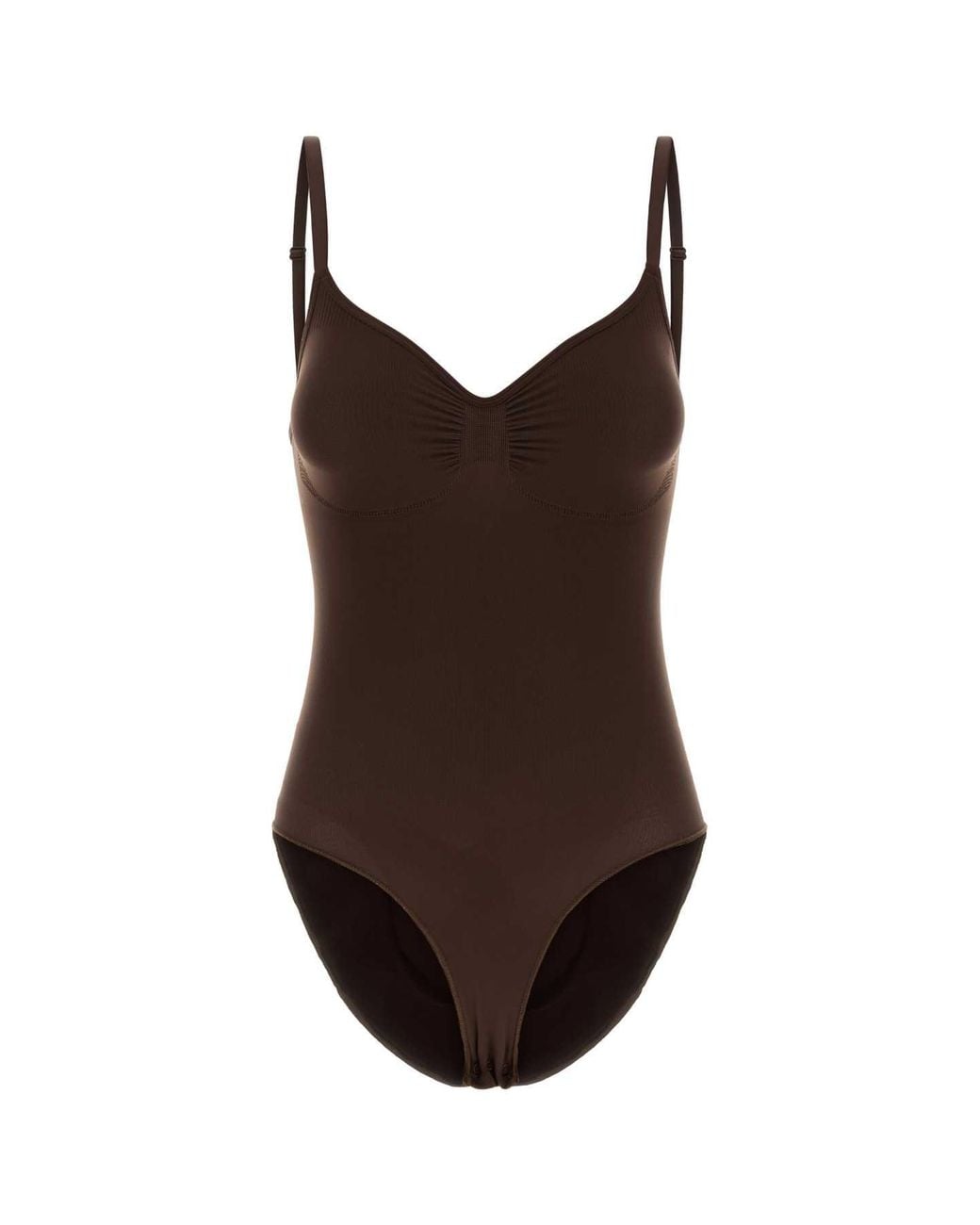 Skims Brown Brief Bodysuit