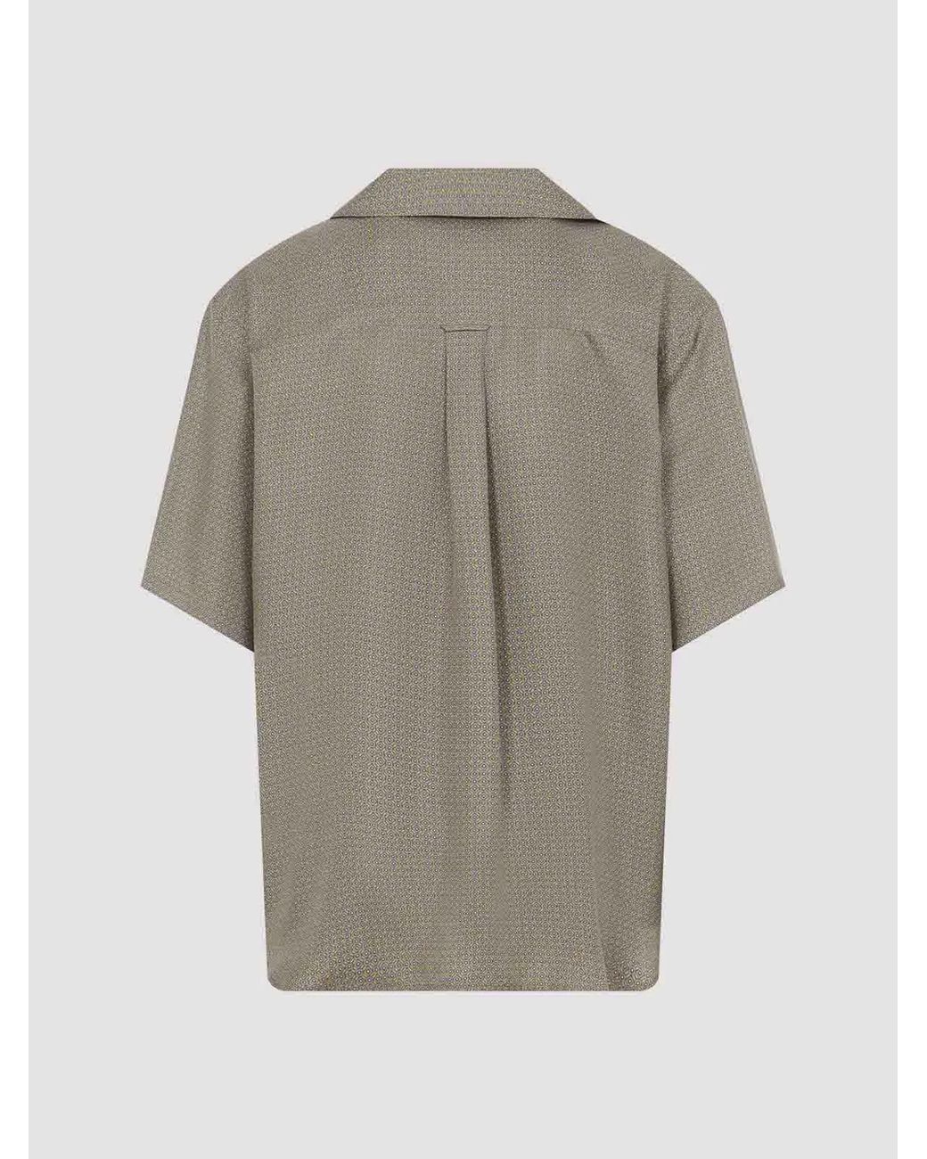 Saint Laurent Gray Silk Shirt for men