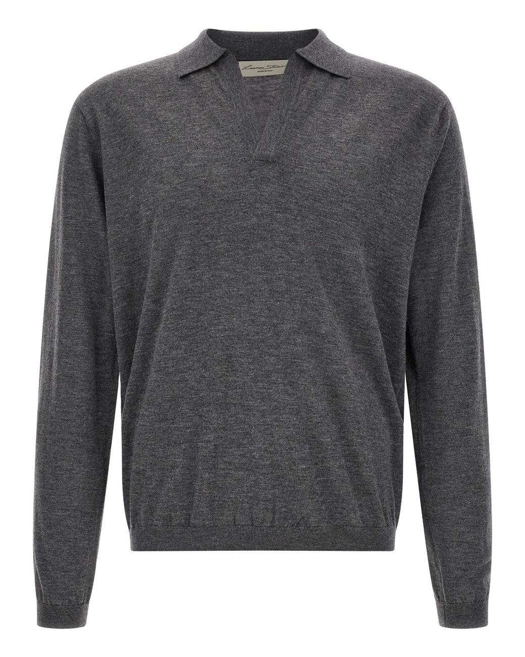 LARMERI STUDIO Gray 'Touch' Polo Shirt for men