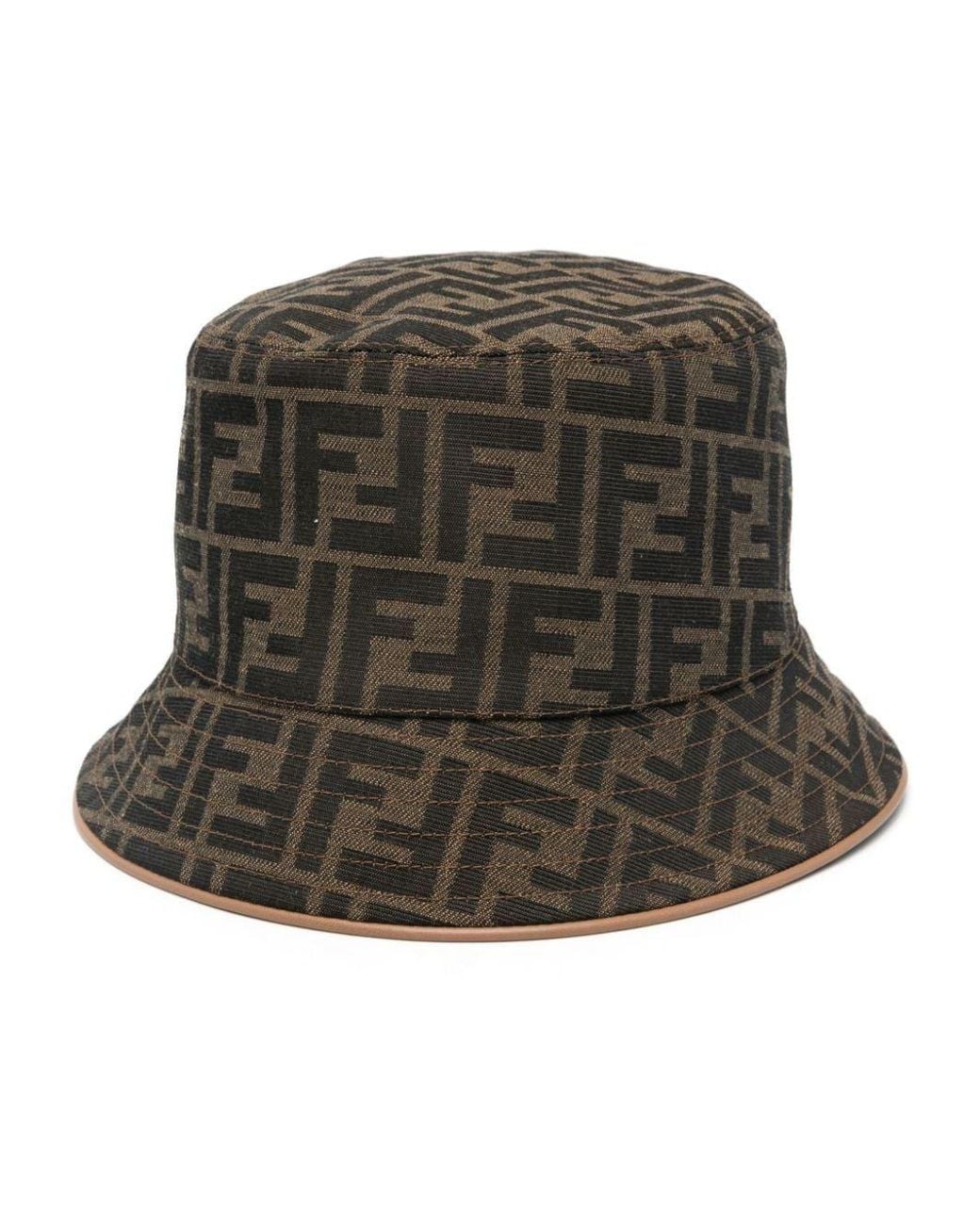 Fendi Green Jacquard Bucket Hat