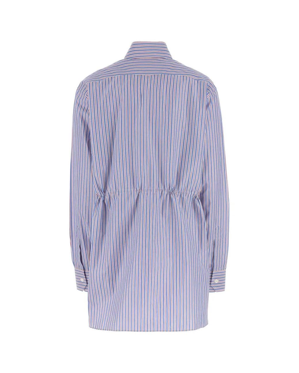 Prada Purple Regular Stripes Shirt
