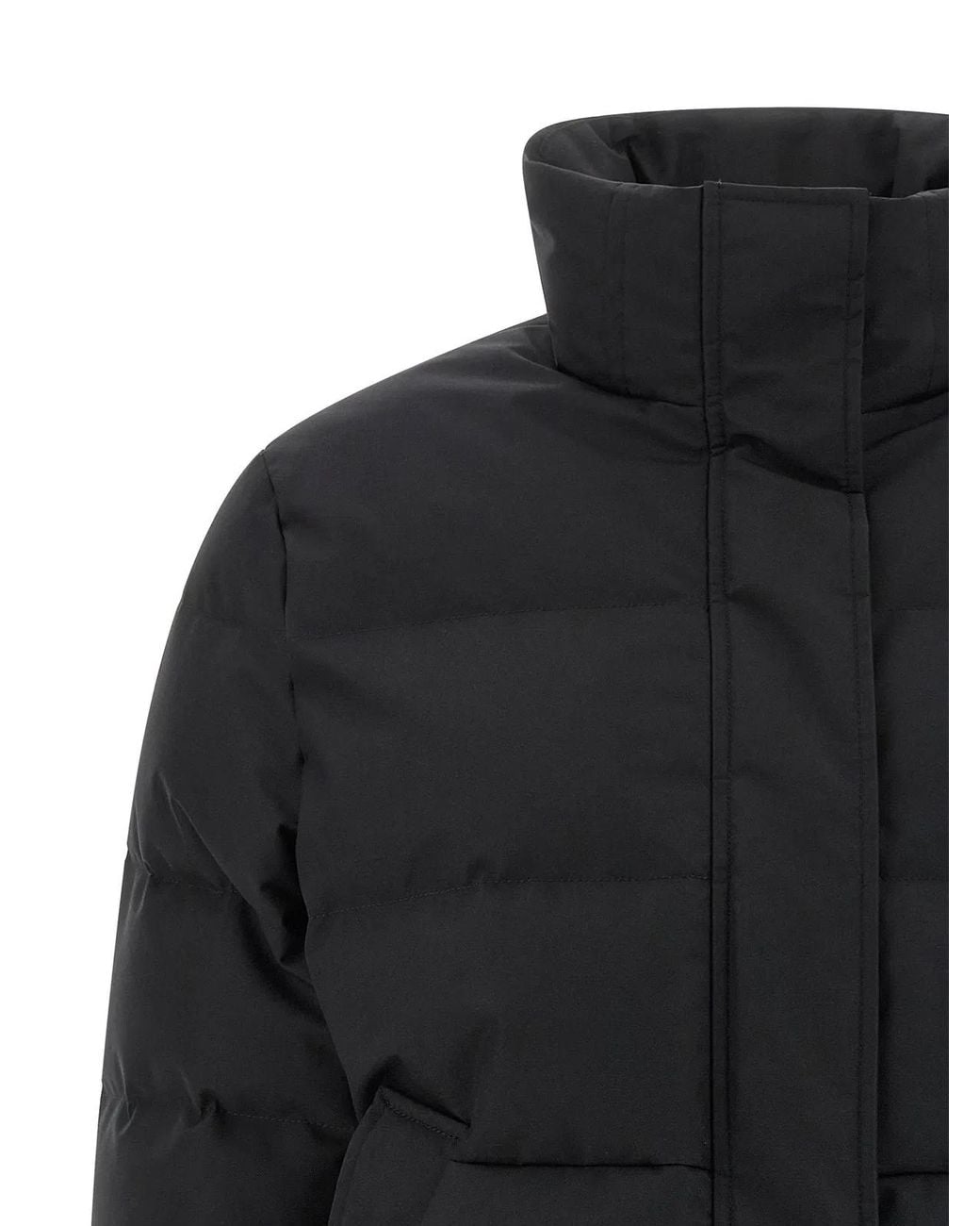 McQueen Black Cropped Down Jacket