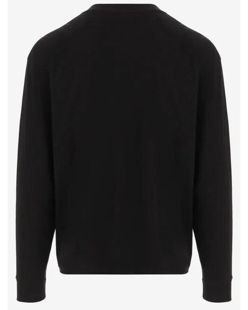 Saint Laurent Black Long-Sleeve T-Shirt for men