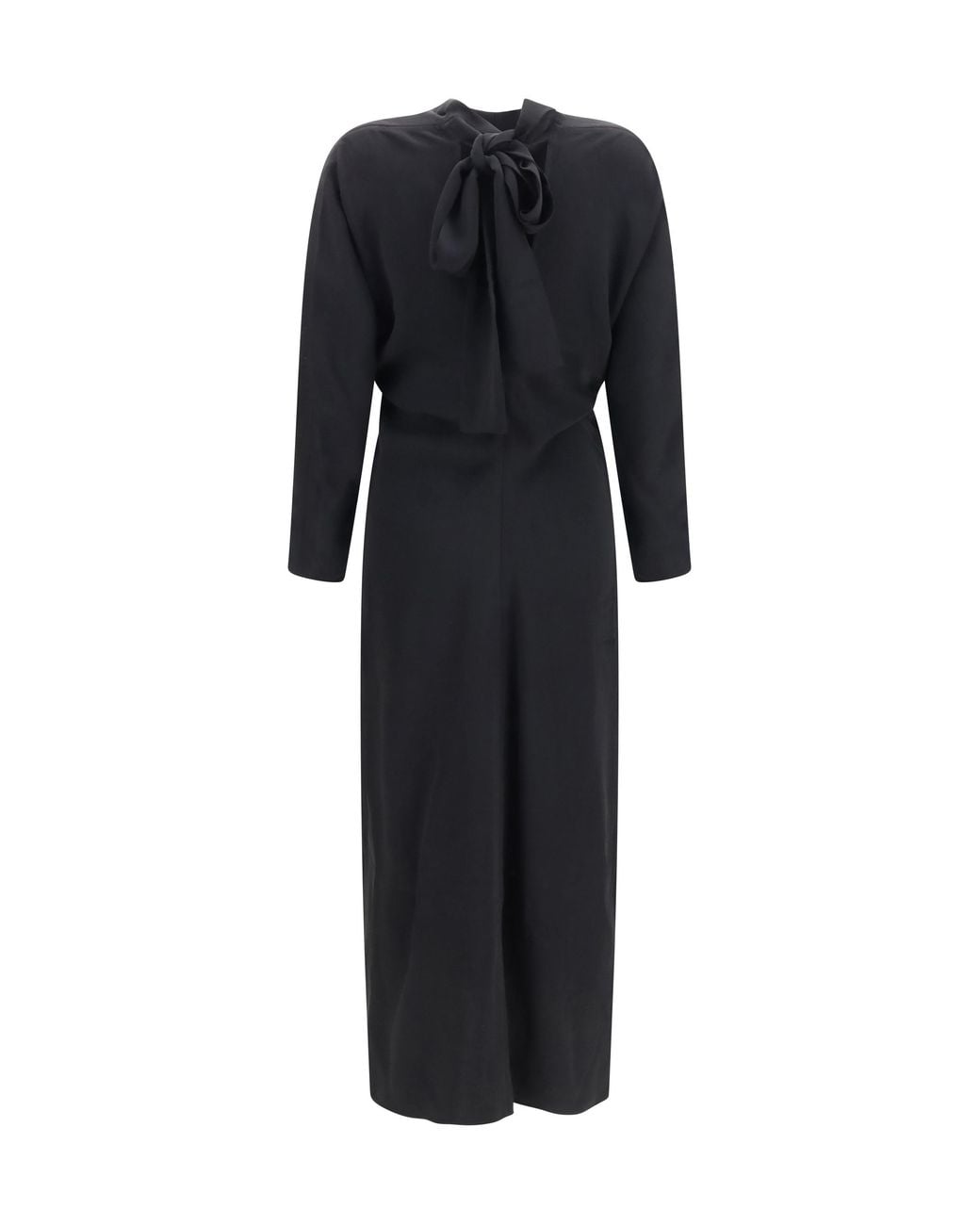 Totême  Black Open-Back Bow Dress
