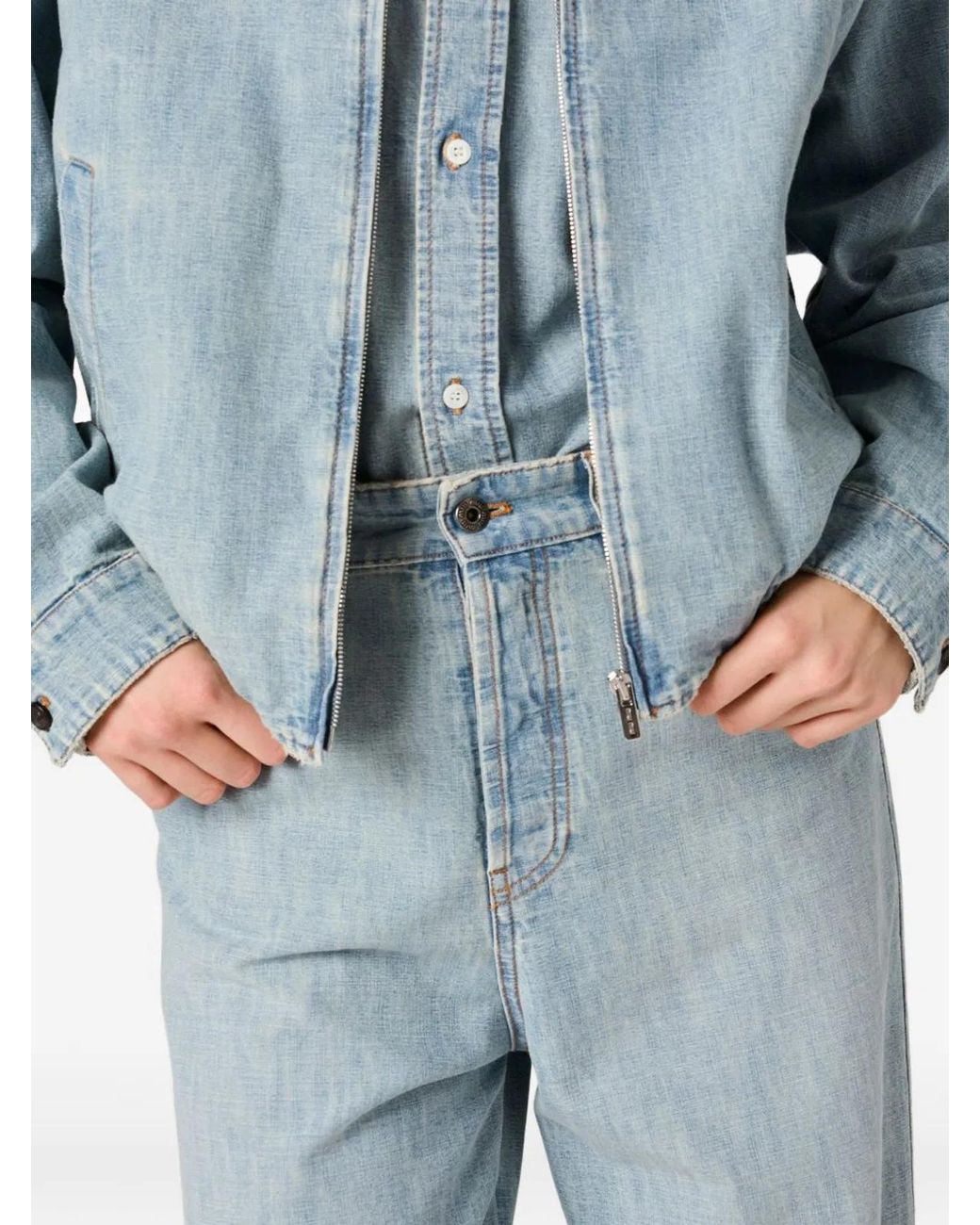 Miu Miu Blue Denim Cotton Jeans
