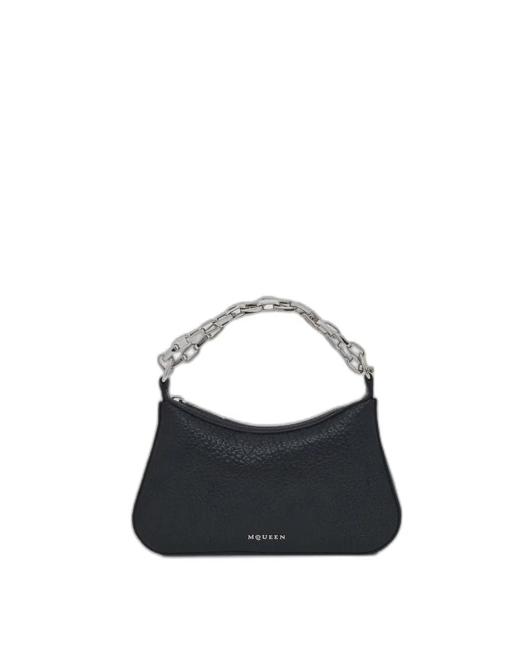 McQueen Black T Bar Mini Pouch Purse
