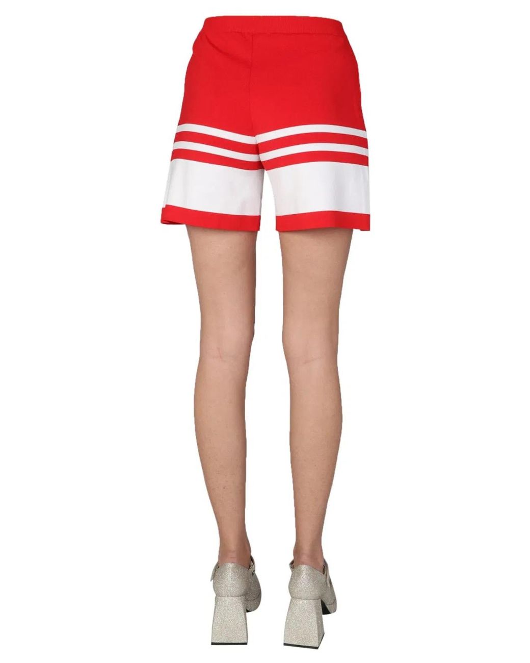 Boutique Moschino Red "Sailor Mood" Shorts