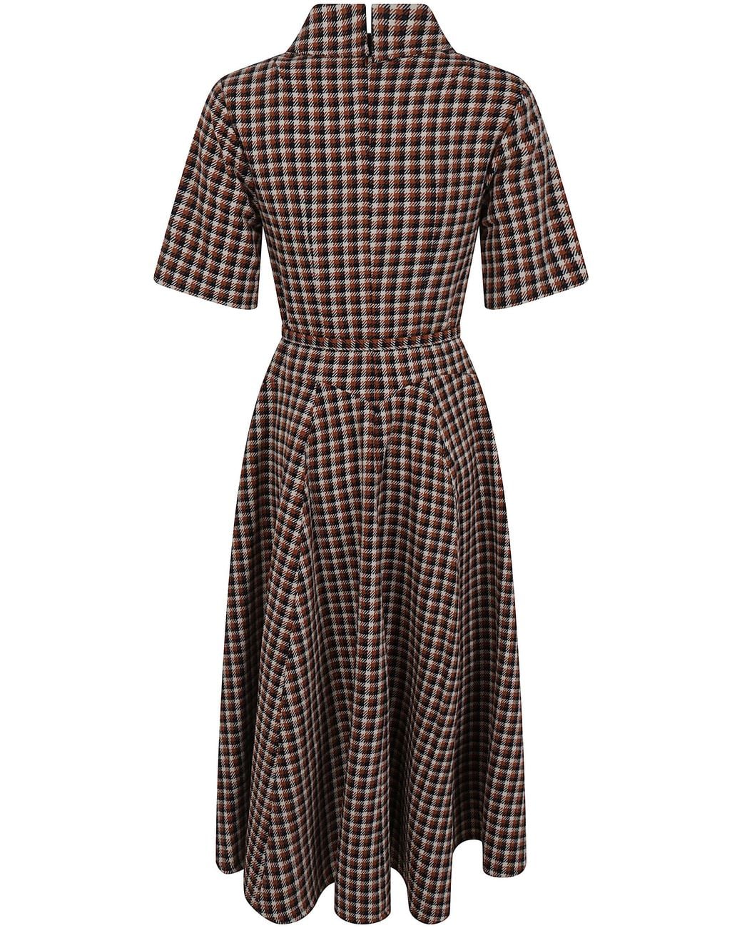 Essentiel Antwerp Brown "Kin" Fitted Dress