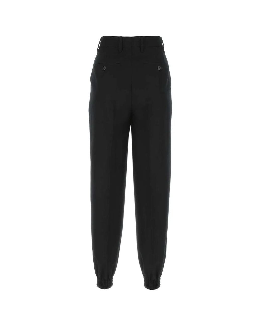 Prada Black Wool Joggers