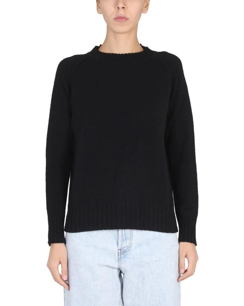 Stefano Mortari Black Wool Jersey