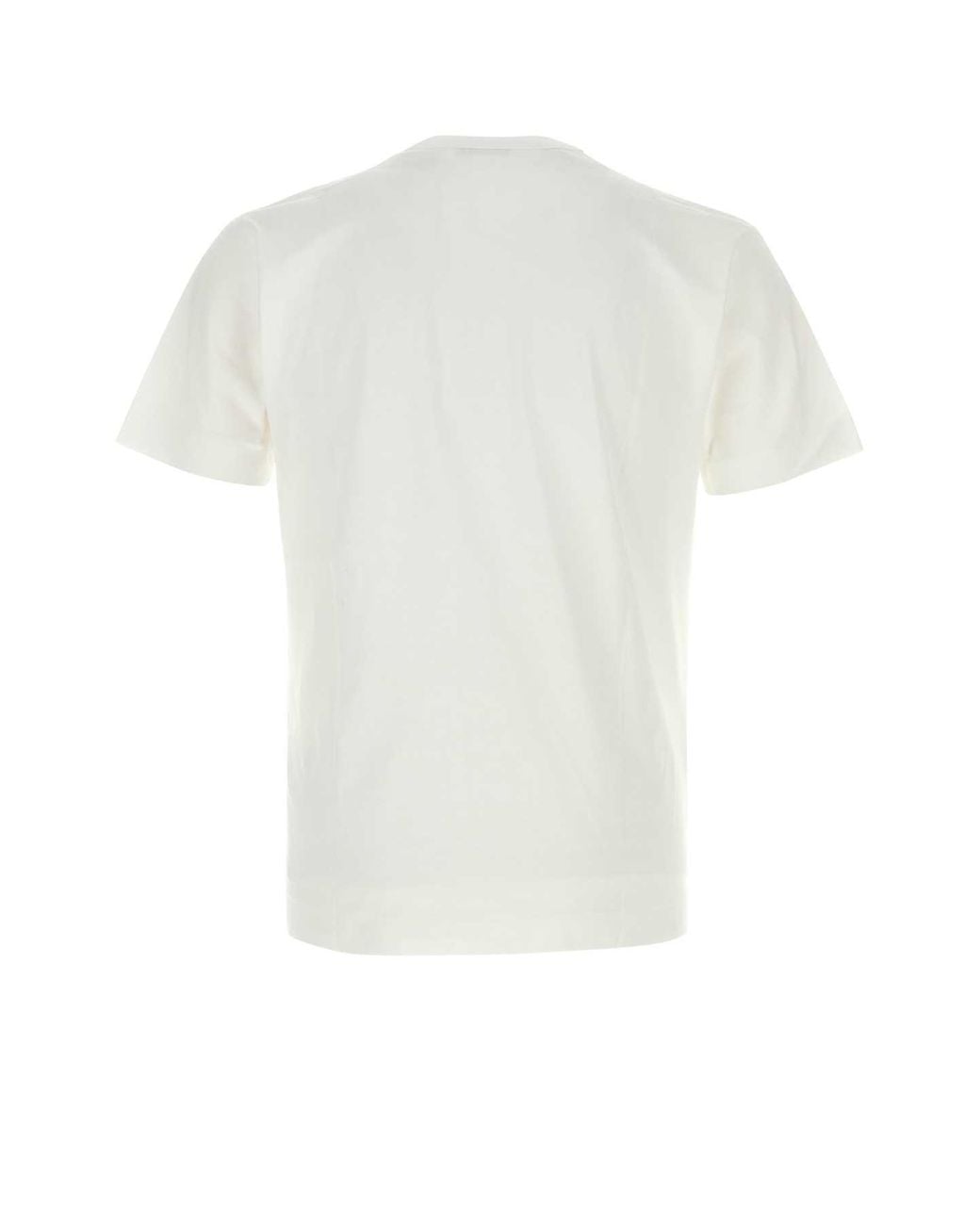 COMME DES GARÇONS PLAY White 100% Cotton T-Shirt With Play Graphic Emblem for men
