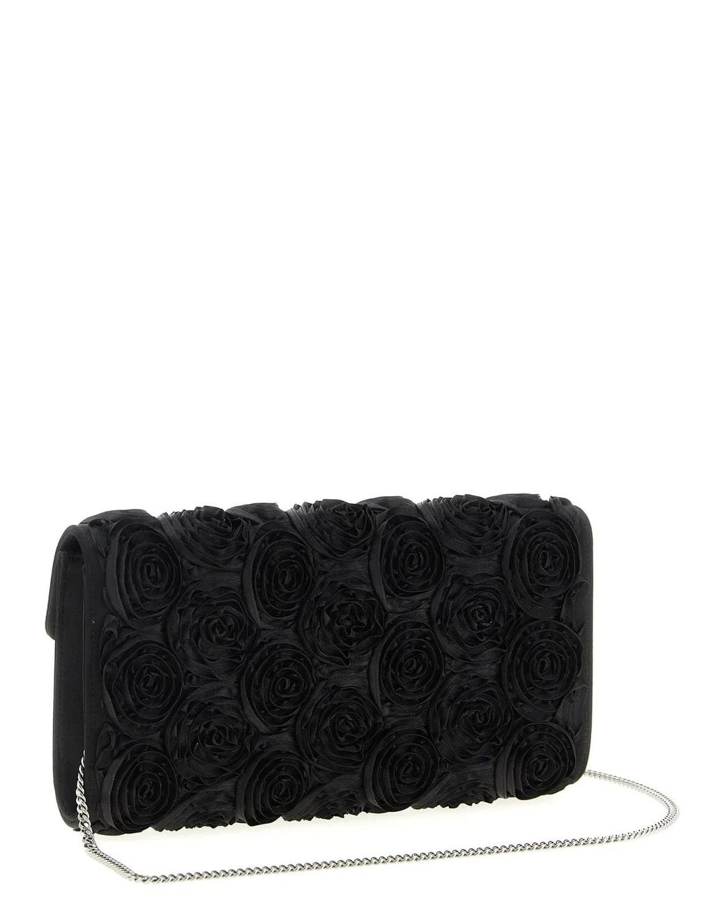 Roger Vivier Black 'Efflorescence' Clutch