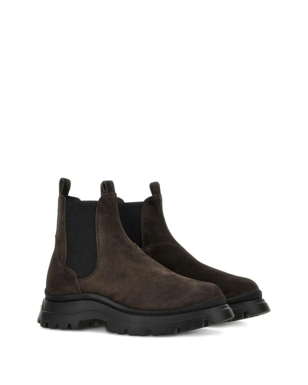 Hogan Black H692 Leather Chelsea Boots for men