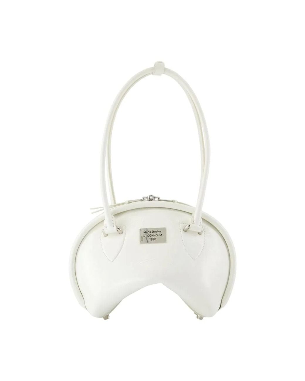 Acne White Bowlina Small R Purse